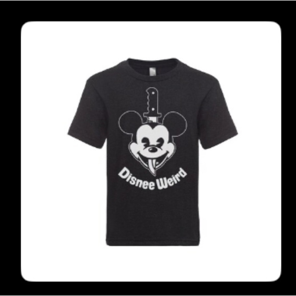 Disnee Weird Black Kids T-Shirt Size D. Preloved condition.